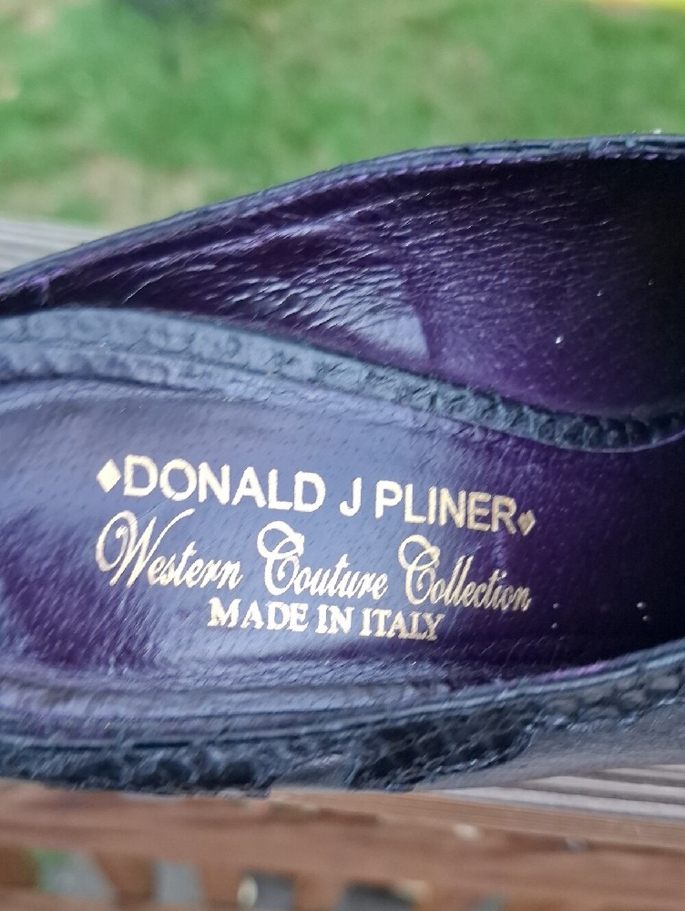 Donald J Pliner Black/Silver Leather Heeled Mules Sz 10 - Picture 10 of 13